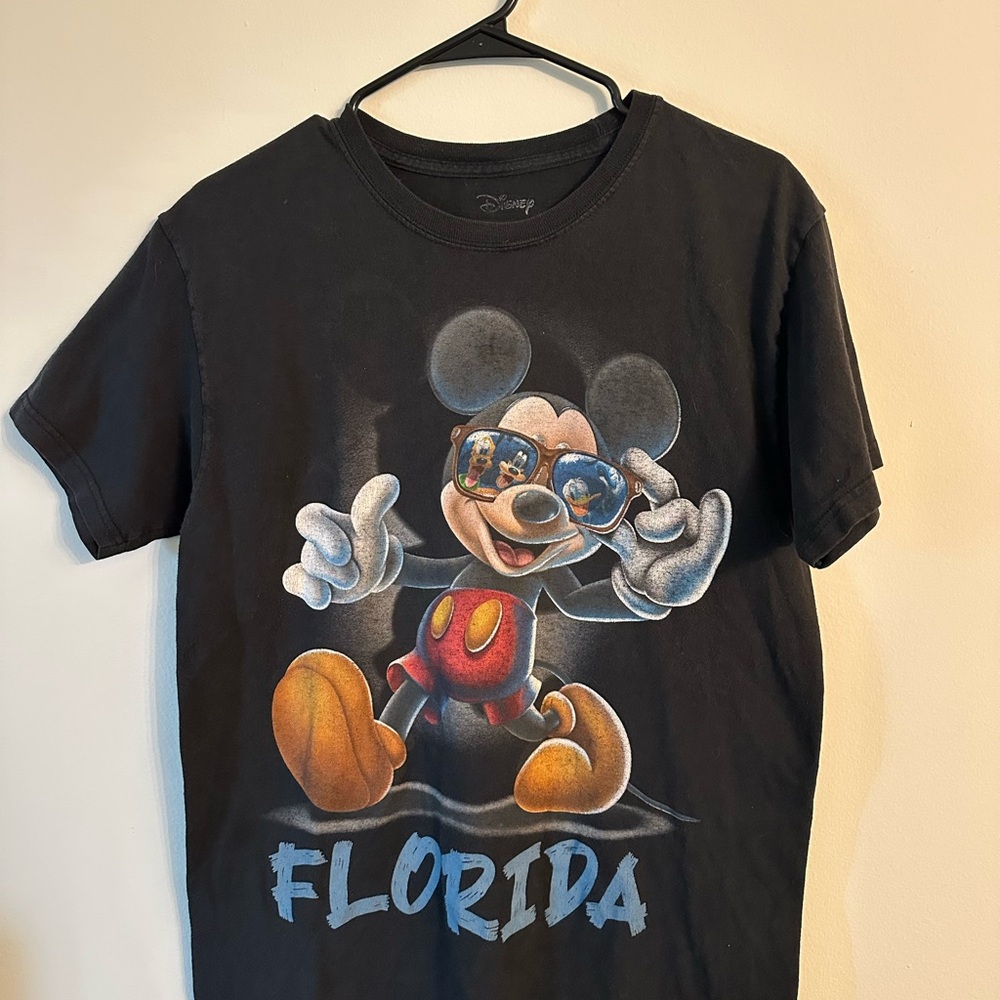 Disney Black Tee with Cool Mickey Mouse
